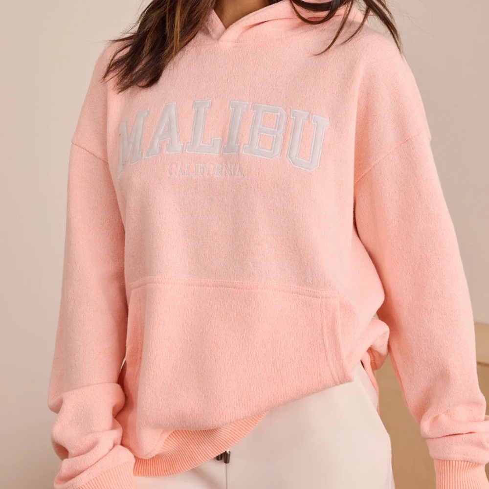 AS Revival -Altar’d State Malibu Embroidered Hoodie in Hot Orange
